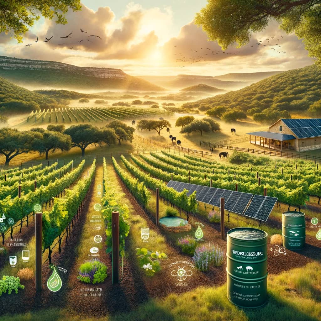 Sustainable Vineyard in Fredericksburg