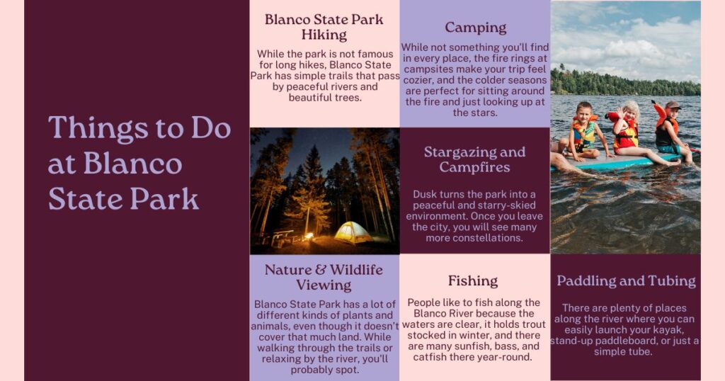 Things to Do at Blanco State Park