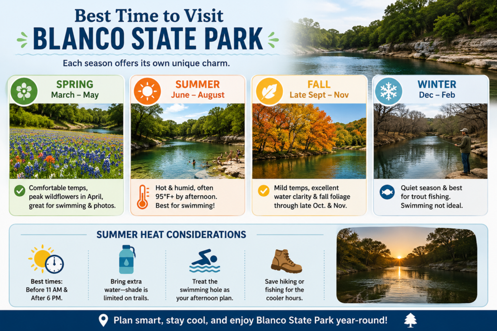 Best Time to Visit Blanco State Park