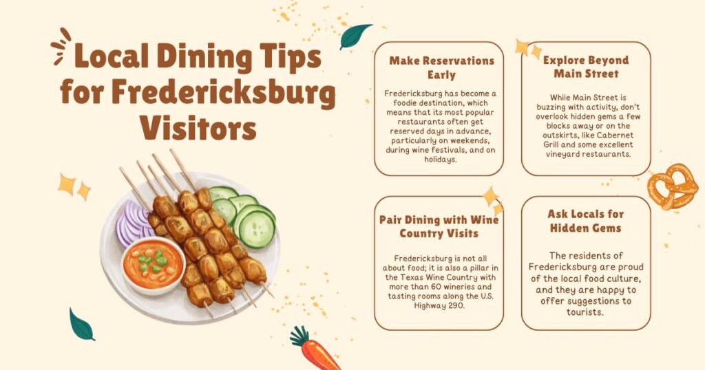 Local Dining Tips for Fredericksburg Visitors