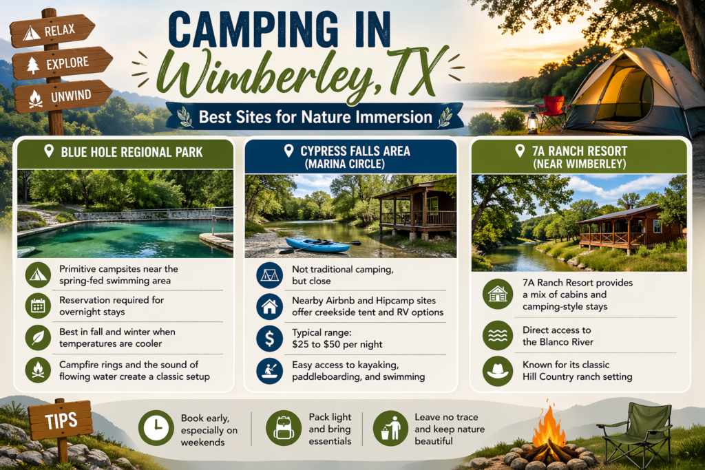Best Camping Spots Near Wimberley