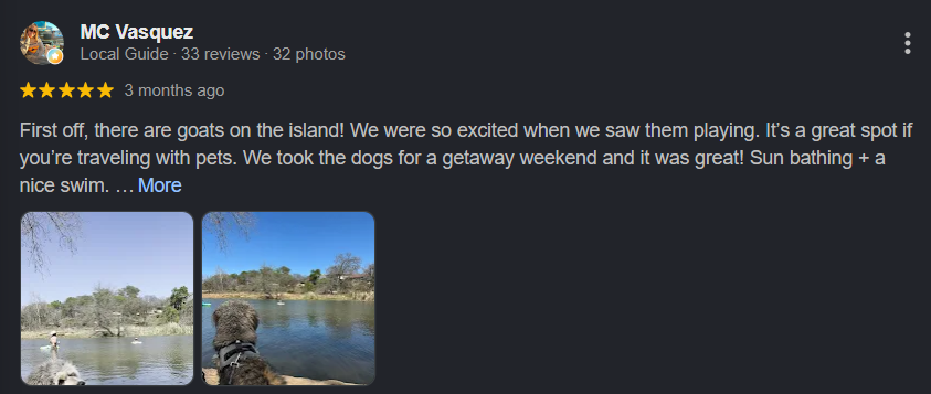 Cypress Falls Swimming Hole Reviews