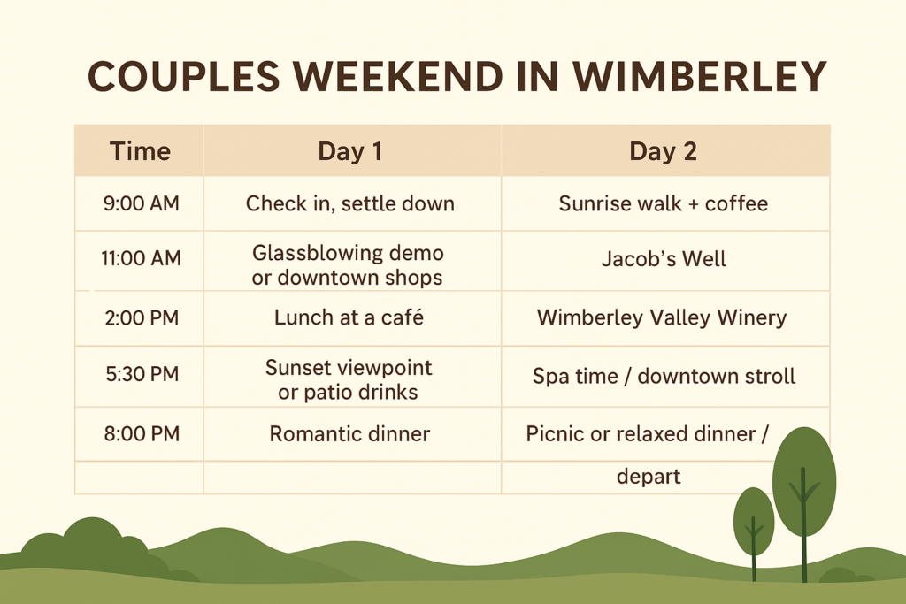 Couples Weekend in Wimberley