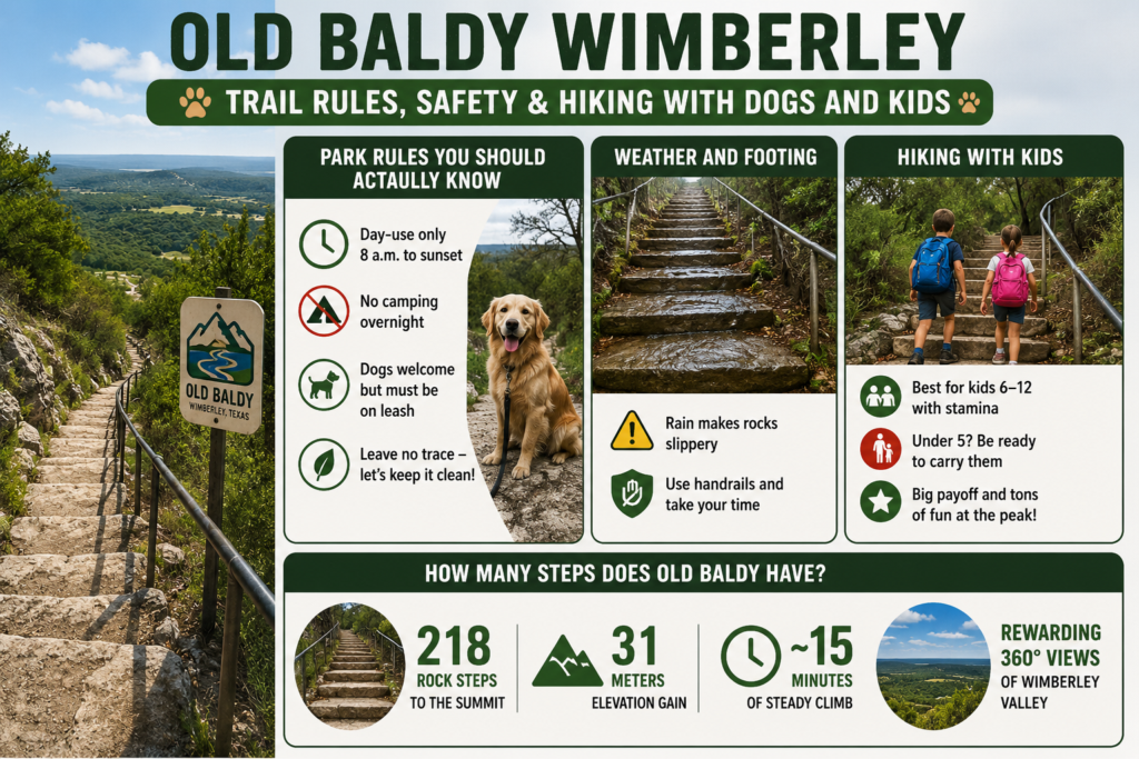 Old Baldy Wimberley: Trail Rules, Safety & Hiking With Dogs and Kids