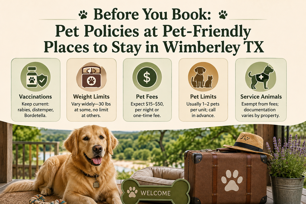 Pet Policies at Pet-Friendly Places to Stay in Wimberley TX