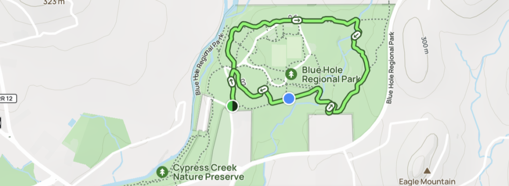Blue Hole Park Trail Loop - Scenic Hiking Near Wimberley TX
