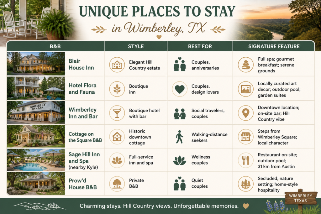 Top Bed and Breakfasts in Wimberley TX