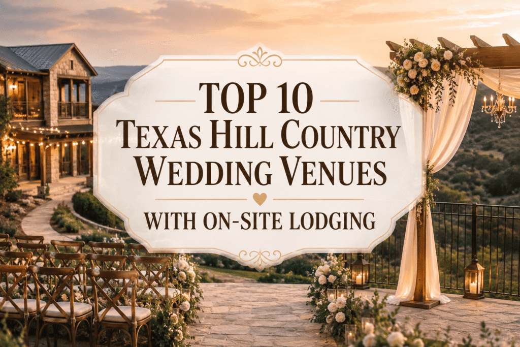 Texas Hill Country Wedding Venues With Lodging