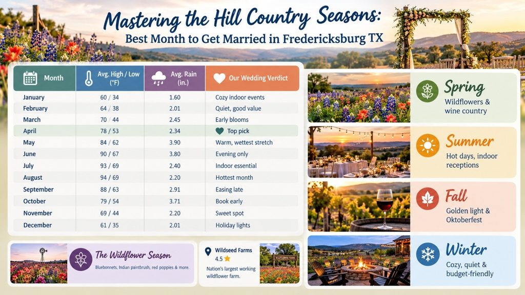 Best Month to Get Married in Fredericksburg TX