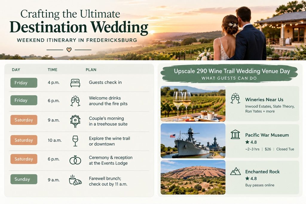 Crafting the Ultimate Destination Wedding Weekend Itinerary in Fredericksburg